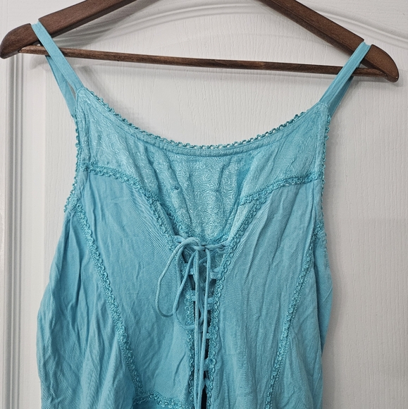 Sakkas Lady Mary Jacquard Corset Style Bodice  Handkerchief Hem Dress OS Plus sz - Picture 4 of 7